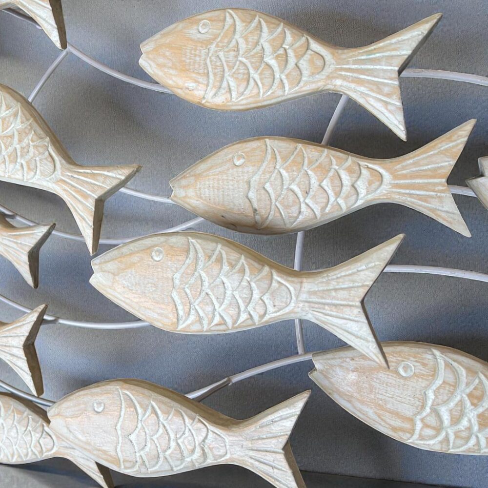 Deco pared peces blancos — Serie VII