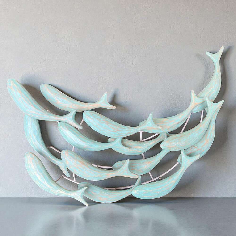 Deco pared peces celeste — Serie VIII