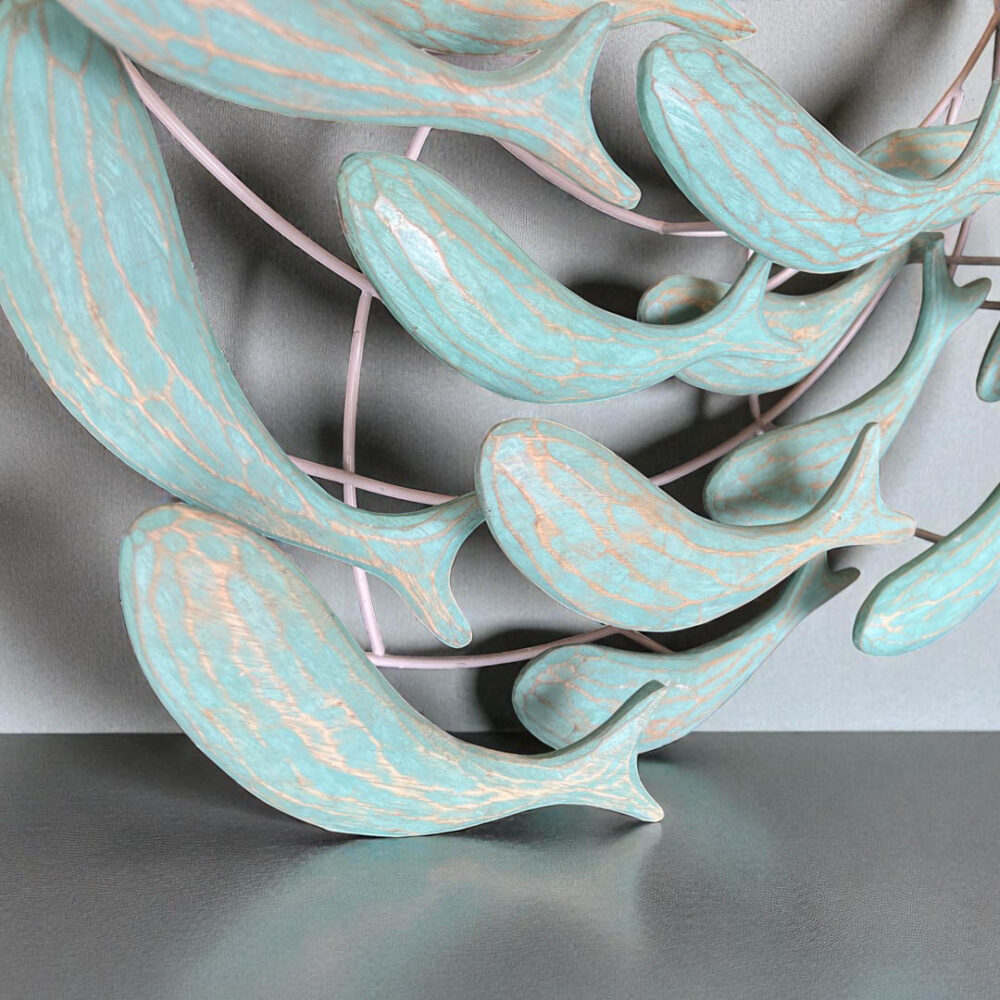 Deco pared peces celeste — Serie VIII