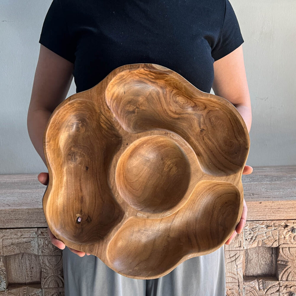 Deco tabla picoteo grande madera — Serie V