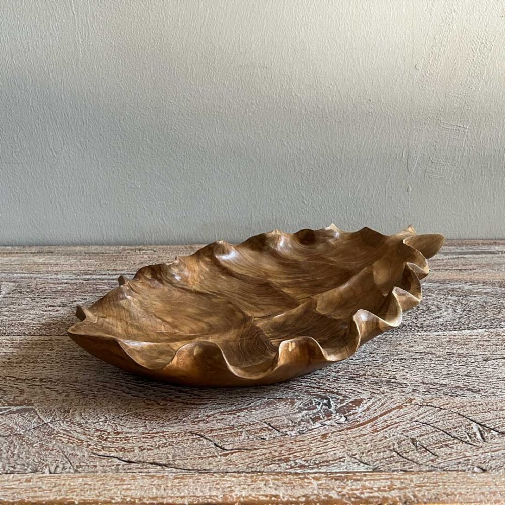 Deco madera hoja picoteo — Serie III