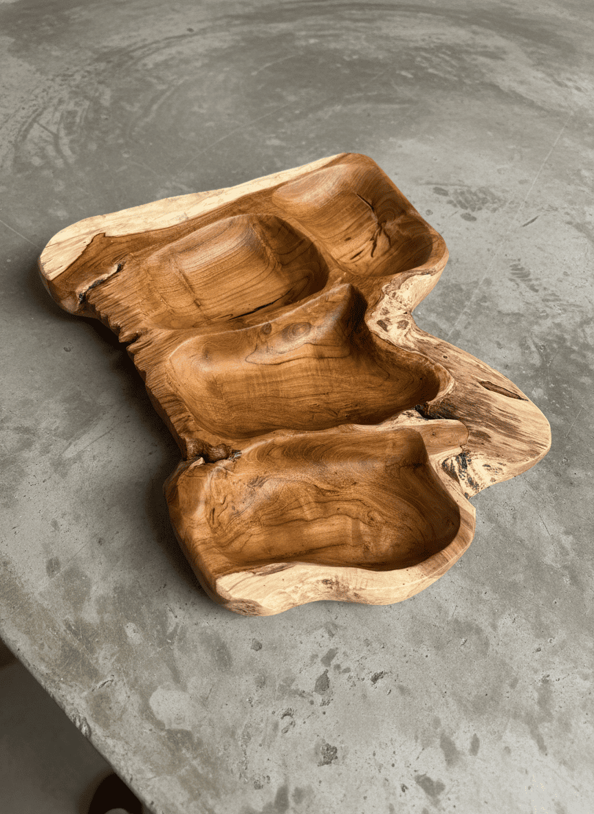 Tabla grande picoteo madera — Serie VI