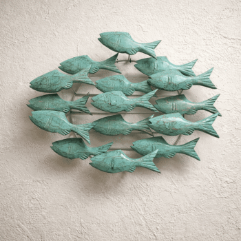 Deco pared peces — turquesa