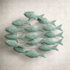 Deco pared peces — celeste