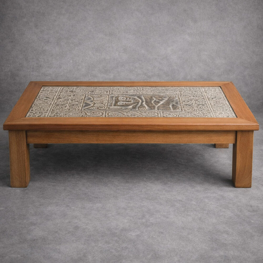 Mesa centro Azteca natural 102x72x36 cm