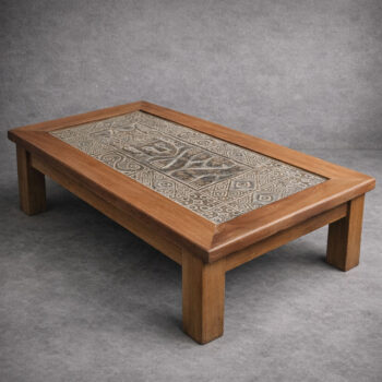 Mesa centro Azteca natural 102x72x36 cm