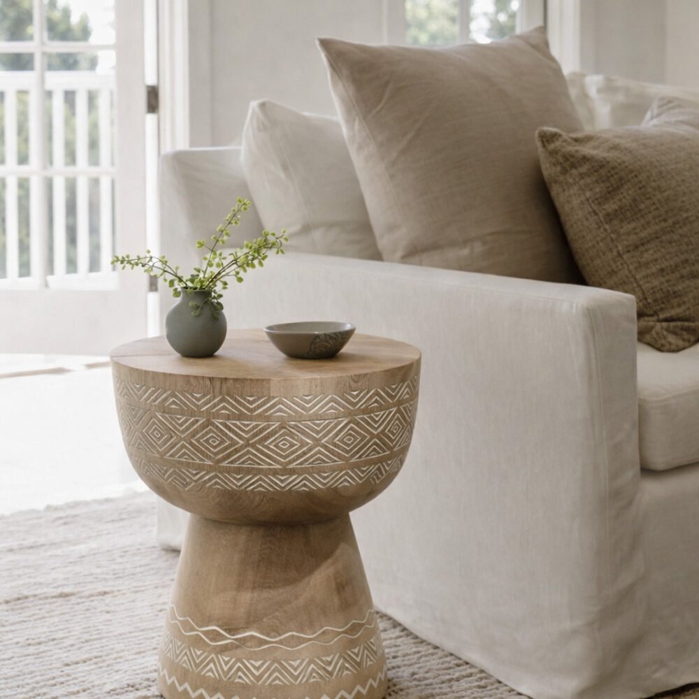 Mesa Lateral Canelo 35x35x45 cm