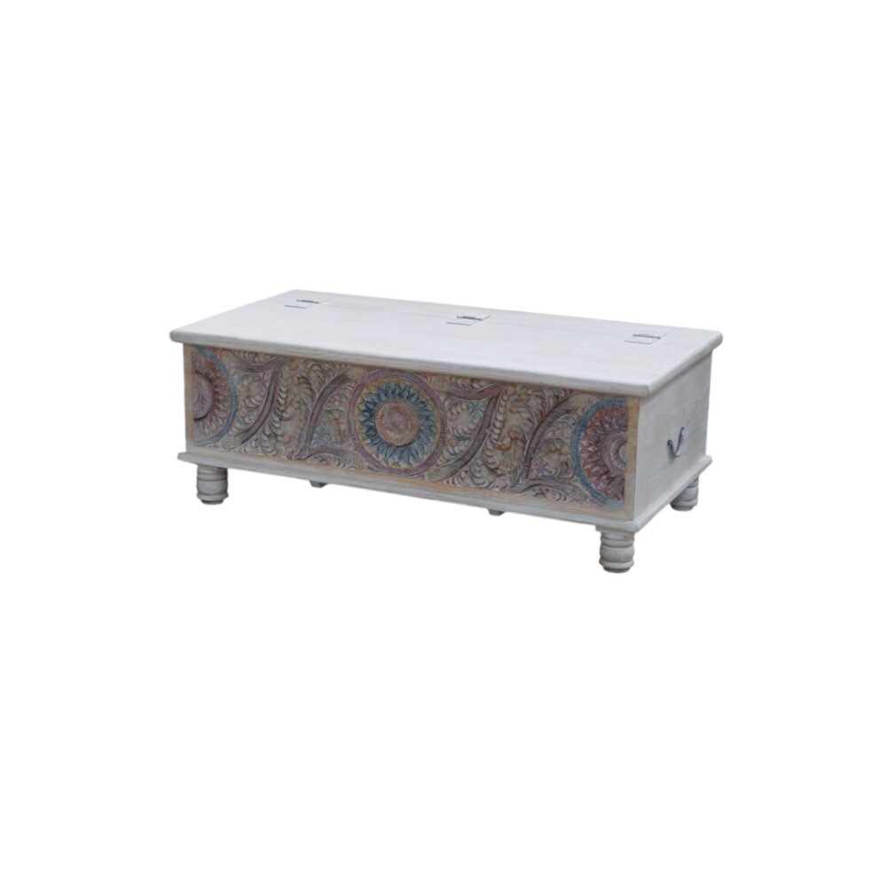 CAC-093-3.mueble baul blanco con tallado hanoi (1) BAUL HANOI 120x60x45 CM