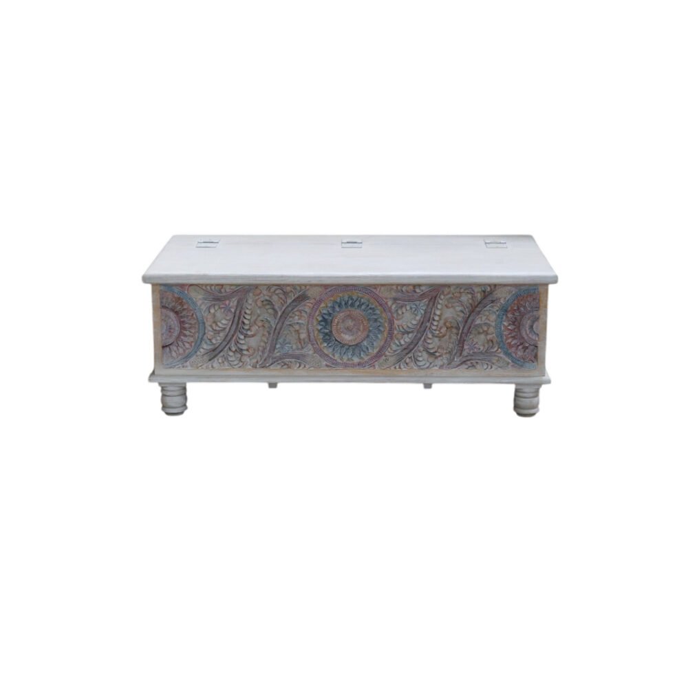 CAC-093-3.mueble baul blanco con tallado hanoi (2) BAUL HANOI 120x60x45 CM
