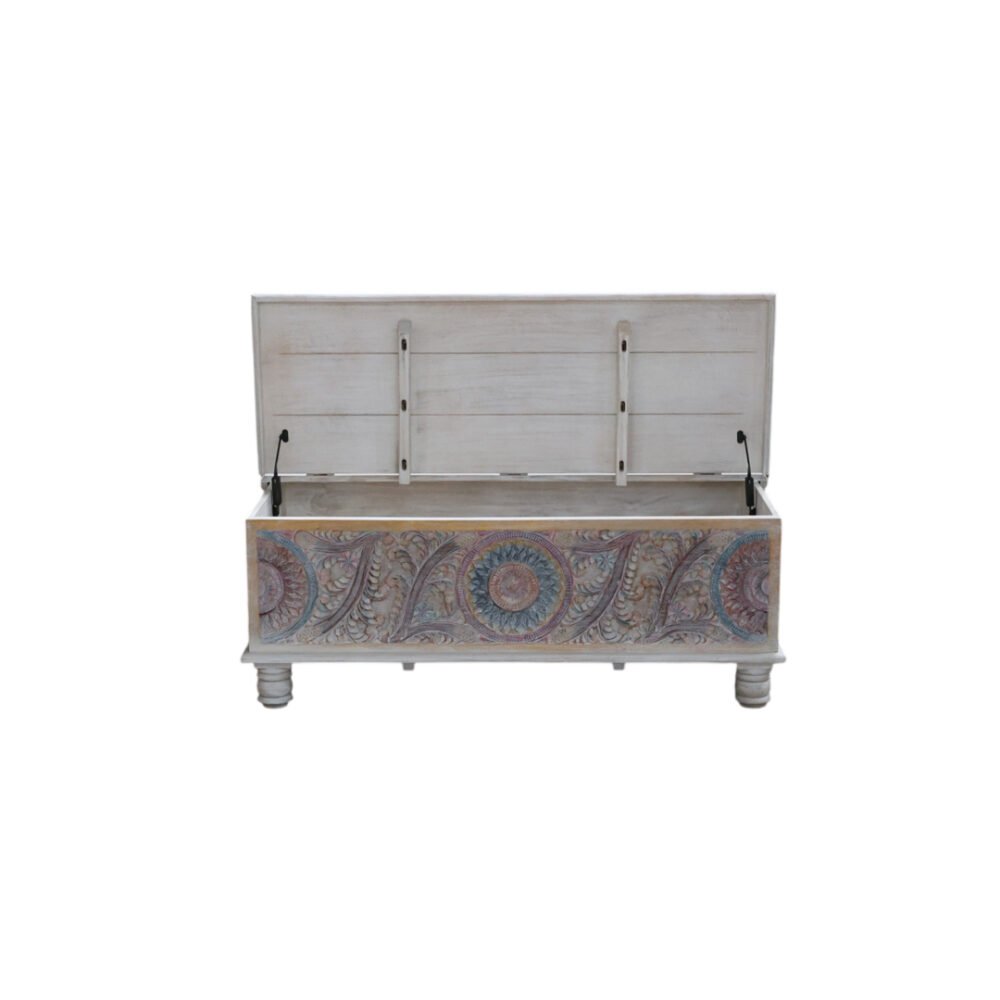 CAC-093-3.mueble baul blanco con tallado hanoi (3) BAUL HANOI 120x60x45 CM