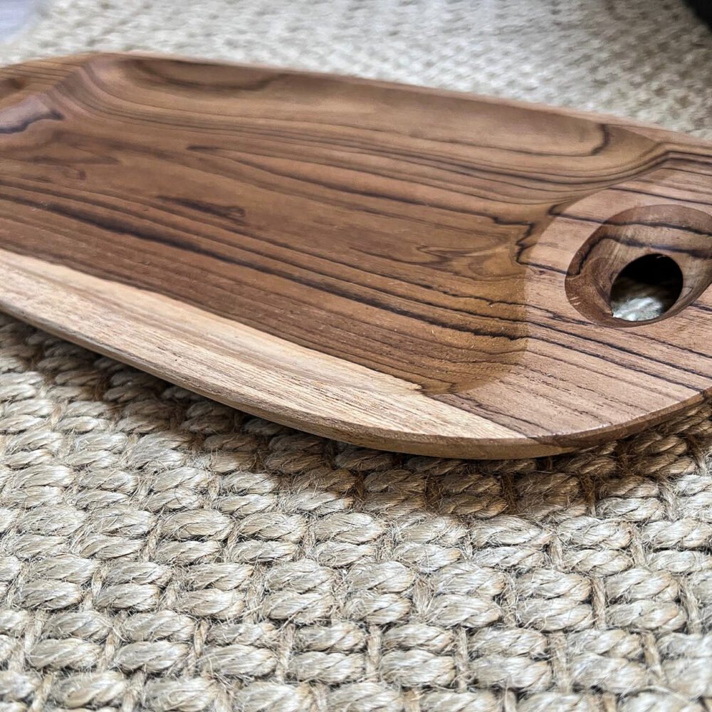 Deco madera picoteo ovalada 40x20x 2 cm