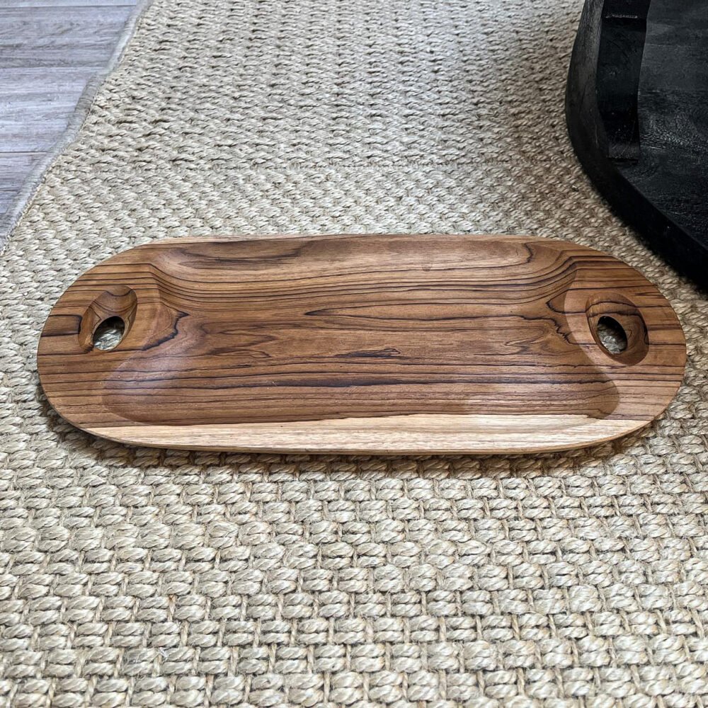 Deco madera picoteo ovalada 40x20x 2 cm