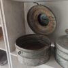 Lechero original antiguo 30 diámetro x 27 altura, decoración