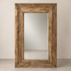 Espejo Nómada rectangular madera teca 100x130x5 cm