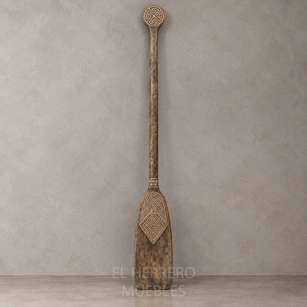 Deco remo Esmeralda madera teca 115x16 cm