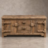 Buffet Bolonia madera teca puertas y cajones 160x50x70 cm